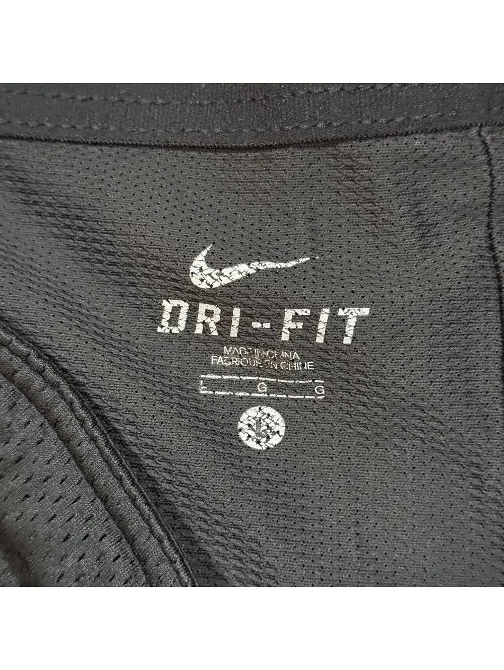 Nike Dri-FIT Black Mesh Athletic Shorts Gold Swoosh